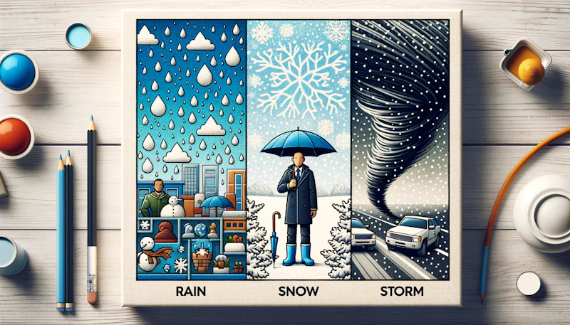 Rusça hava durumu terimleriyle yağmur, kar ve fırtına hakkında bilgi edinin. Kolay ve hızlı öğrenim için bizimle kalın.