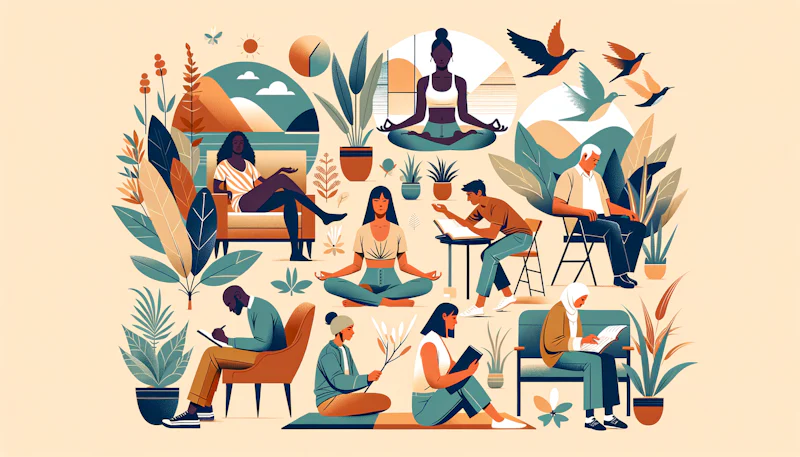 Almanca'da psikoloji ve zihinsel sağlık ifadelerini öğrenin. Ruh sağlığı, stres yönetimi ve duygusal zindelik hakkında Almanca terimlerle kendinizi ifade edin.