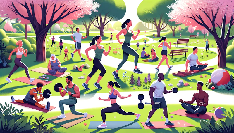 Fiziksel sağlık ve egzersiz konularında Almanca ifadeleri öğrenin. Spor yaparken Almanca konuşabilmeniz için ideal rehber. Egzersiz ve sağlık konularında hızlıca gelişin.