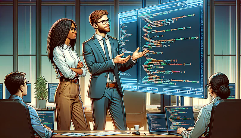 Bilgisayar programcılarına özel Almanca ifadeler! Mesleki Almanca konuşma becerinizi geliştirin, global IT dünyasında bir adım öne geçin.