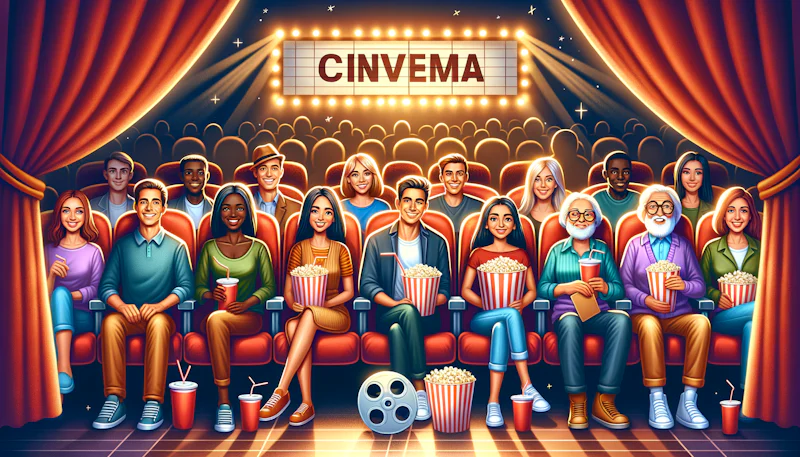 Sinemada arkadaşlarınızla Almanca konuşun! Basit Almanca cümleler, kelimeler ve ifadeler ile iletişiminizi güçlendirin. Sinemaya giderken tıklamanız yeterli!