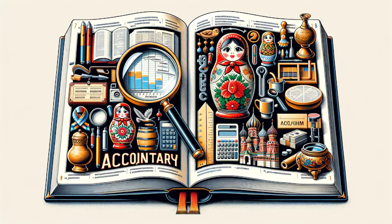 Muhasebe sektörüne özgü Rusça kelimeleri öğrenme rehberi. Etkili iletişim için sektörün dilini anlamak önemlidir. Muhasebe terminolojisi içeriği.