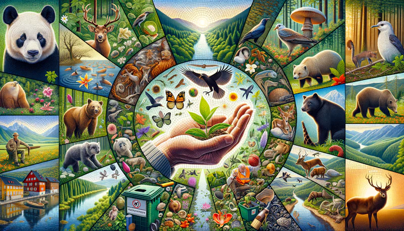 Biyolojik çeşitlilik ve koruma üzerine Almanca ifadeleri öğrenin. Çevre bilinci ve sürdürülebilir yaşam için dil becerilerinizi geliştirin.