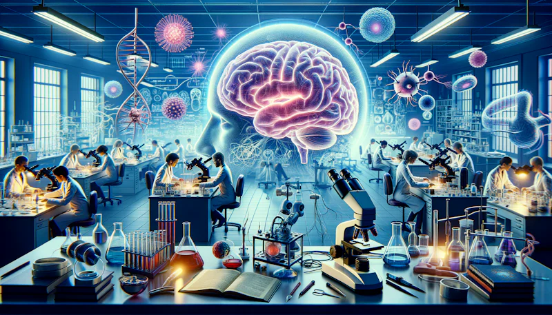 Nörobilim ve beyin araştırmaları ile alakalı Almanca ifadeleri öğrenin. Dil bilginizi ve bilimsel kavramlarınızı güçlendirin.