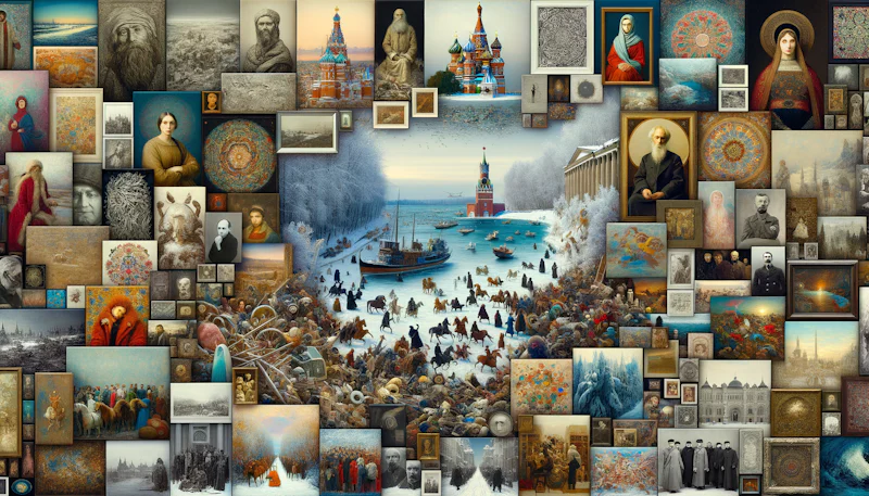 Rus sanatının eşsiz eserlerini keşfedin. Rusça tablolar, heykeller ve fotoğraflarla sanat tarihine yolculuk. Rus sanatı hakkında bilgi edinin.