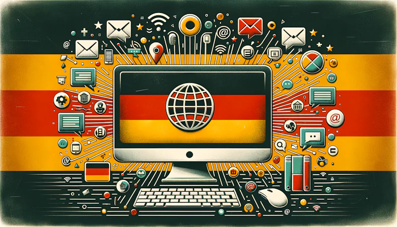 Almanca internet ifadelerini kolayca öğrenin. Pratik ve kullanışlı Almanca dijital dil bilgisine sahip olun. İnternet dünyasında Almanca ile sohbet edin!