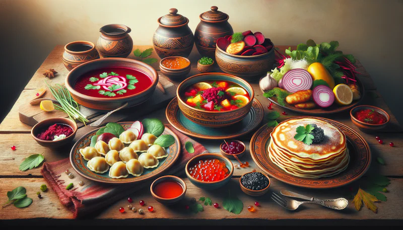 Rusça yemek isimleri listesine göz atın ve Rus mutfağının lezzetli dünyasını keşfedin. Rusça öğrenirken mutfak kültürü hakkında bilgi edinin.