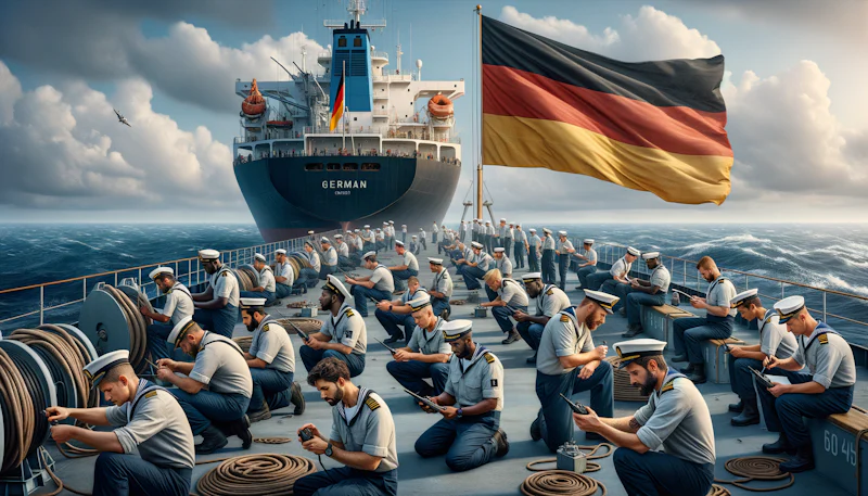 Denizciler için Almanca mesleki konuşma ifadelerini kolayca öğrenin. Mesleğinizde iletişimi güçlendirin, Almanca konuşma becerilerinizi geliştirin.