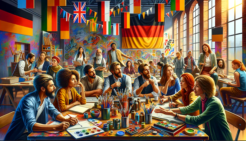 Sanatçılar için özel olarak hazırlanmış Almanca mesleki konuşma ifadelerini keşfedin! Sanat jargonunu Almanca'da nasıl ifade edeceğinizi öğrenin.