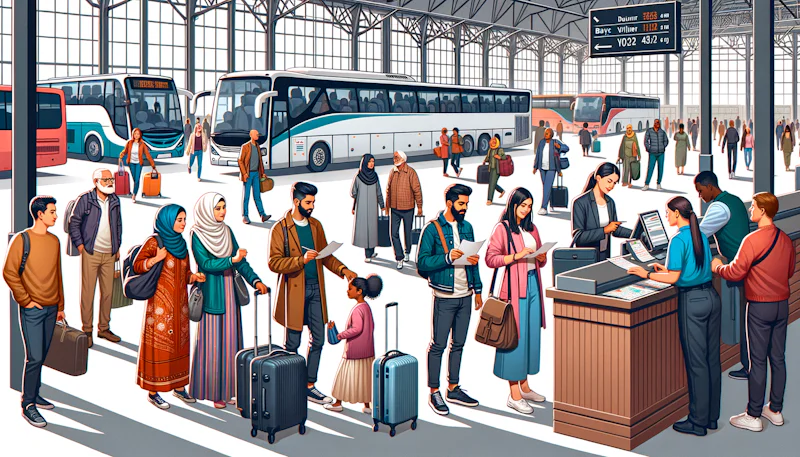 Almanca cümlelerle otobüs terminalinde bilet alma sürecini kolaylaştırın. Pratik ifadeler ve çevirileri burada sizleri bekliyor. Hemen göz atın!