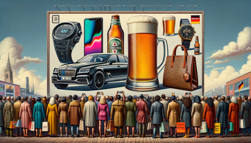 Almanca'da tüketim kültürü ve reklamcılıkla ilgili kelimeleri ve ifadeleri öğrenin. Bilgi birikiminizi ve dil becerinizi geliştirin.