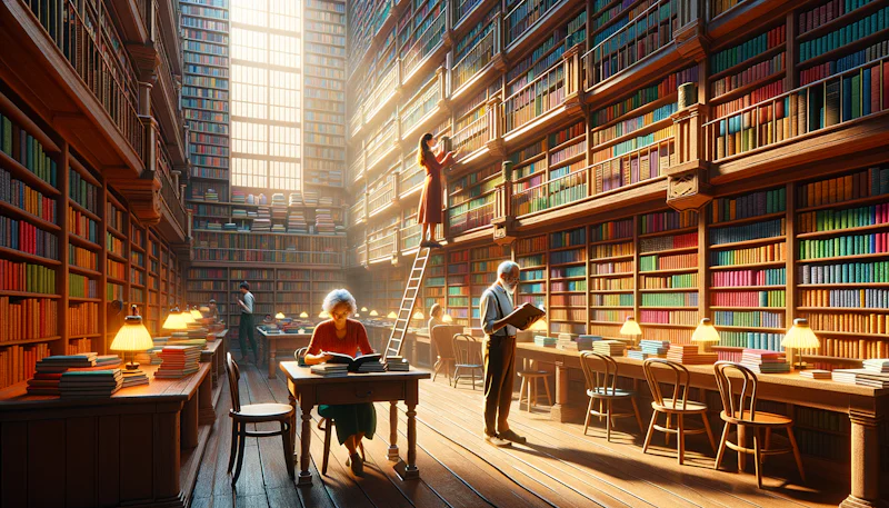 Almanca cümlelerle kolayca kitap arayın! Kütüphanede Almanca konuşurken kullanabileceğiniz faydalı ifade ve cümleler. İletişiminizi geliştirin!