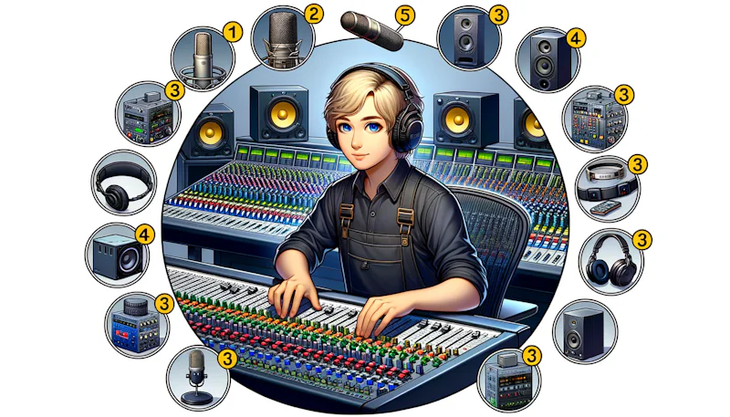 Ses teknisyenleri için Rusça terimler rehberi! Mikser, kulaklık gibi ses ekipmanları ve Rusça karşılıklarını hemen öğrenin. Ses düzenlemeye başlayın.