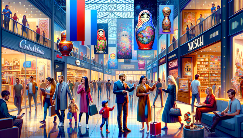 Alışveriş merkezinde Rusça konuşma becerinizi geliştirin! Rusça ifadeler, alışveriş dil bilgisi ve pratik tüyolar burada. Rusça öğren, alışveriş yap!