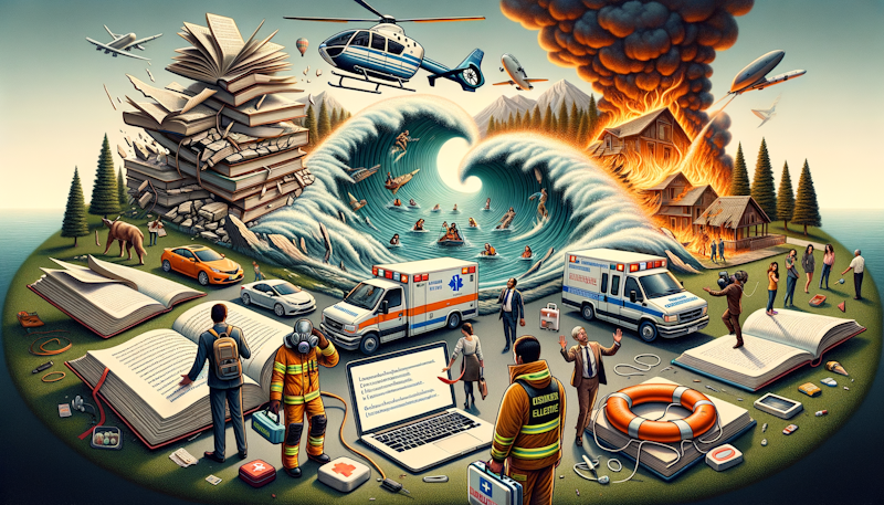 Doğal afetler ve acil durumlarla ilgili Almanca ifadeler ve cümleler öğrenin. Yardım çağrısı, tahliye, ilk yardım terminolojisi ve daha fazlası burada!