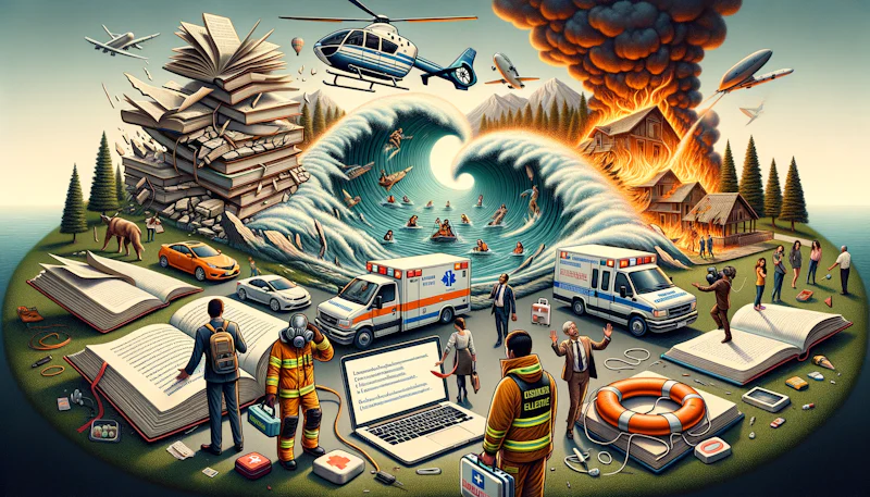 Doğal afetler ve acil durumlarla ilgili Almanca ifadeler ve cümleler öğrenin. Yardım çağrısı, tahliye, ilk yardım terminolojisi ve daha fazlası burada!