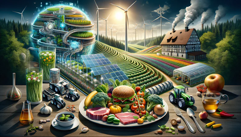 Tarım ve gıda sistemlerinin geleceği hakkında Almanca ifadeleri öğrenin. Ekoloji, sürdürülebilirlik ve yenilikçi teknolojiler üzerine Almanca terimler.