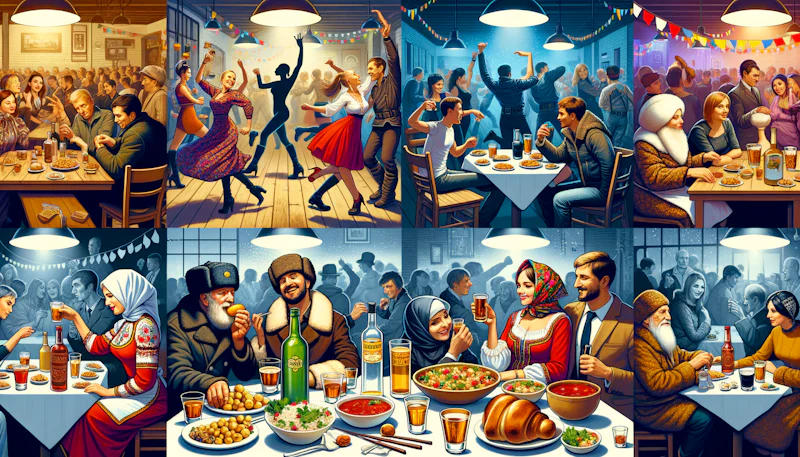 Rusça eğlence mekanı cümlelerinizi burada bulun. Gece hayatınızı canlandırın ve yabancı arkadaşlarınızla bağlantı kurun. Eğlenin ve öğrenin!