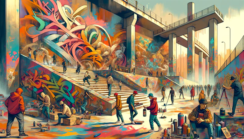 Arap sokak sanatını keşfedin. Grafiti ve sokak kültürünün Arapça'ya nasıl etki ettiğini öğrenin. Arapça ve sanatın etkileyici birleşimini yaşayın.