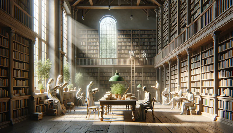 Arapça'da kütüphane ve kitapçı ifadelerini, okuma ve araştırma terimlerini öğrenin. Kolay ve etkili dil öğrenim yolları burada.