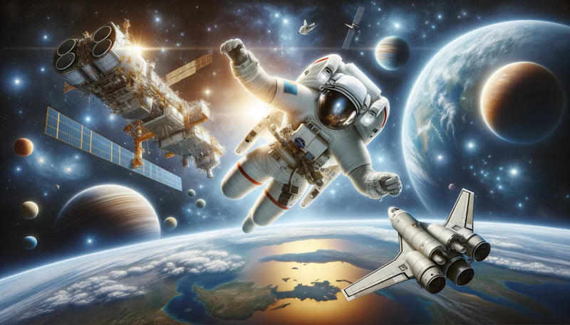 İspanyolca uzay keşfi terimleri ve anlamlarını öğrenin. Astronotlar, uzay, yıldızlar ve galaksiler hakkında bilgi sahibi olun. İspanyolca öğrenmeye başlayın!