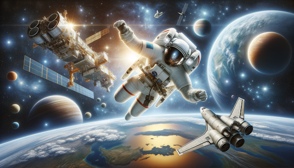 İspanyolca uzay keşfi terimleri ve anlamlarını öğrenin. Astronotlar, uzay, yıldızlar ve galaksiler hakkında bilgi sahibi olun. İspanyolca öğrenmeye başlayın!