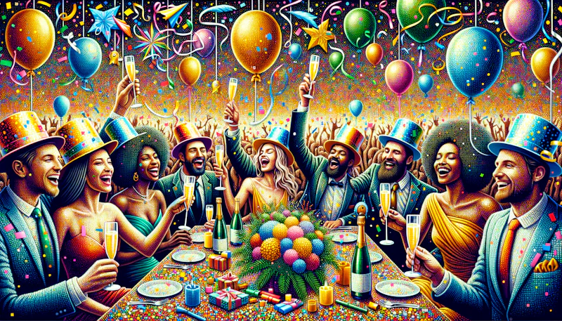 Yeni yıl kutlamaları için İspanyolca öğrenin! Bayram ve tören ifadeleri konusunda bilgi edinin. Yılbaşı kutlamalarınızı renklendirin.