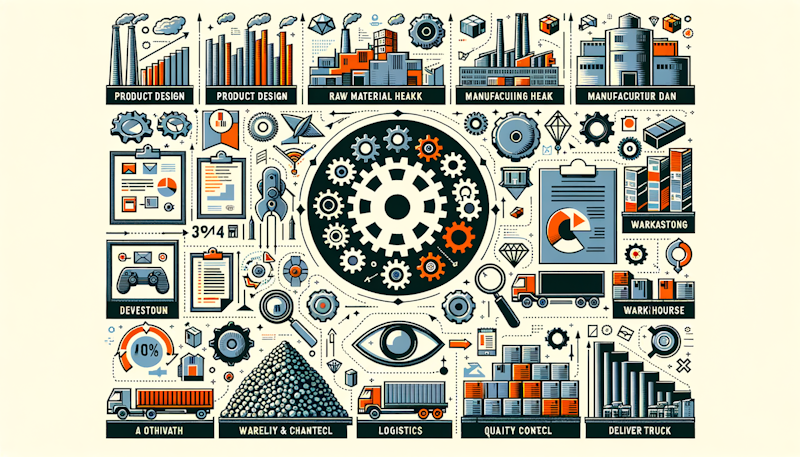 Learn the industrial processes and production planning terms in Korean production management. Optimize your production process!