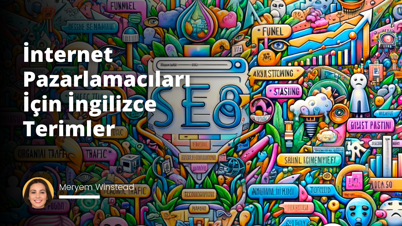 Bu görsel, dijital illüstrasyon sanat formuna dayanmaktadır ve renkli, karmaşık bir tasarım sunar. Oldukça tanınmış bir dijital sanatçı olan Anna Zhukova'nın çizim tarzına benzer, detaylara odaklandığı, çizgi-yüzleri ve minik objeleri kullanmayı tercih ettiği ve sahnelemeyi anlamla yüklediği görülür. İnternet pazarlamacılığına dair bir dizi İngilizce terim, her biri alakalı sembollerle etkileyici bir düzene yerleştirilmiştir. 'Funnel', 'Algorithm', 'Organic Traffic' gibi terimler küçük karakterler ve eğlenceli sahnelerle kendini gösterirken, arka plan anahtar kelime 'SEO' harfleri ile doludur. Renk skalası genellikle soft renkler ve pastellerden oluşuyor; mavi, yeşil ve pembe tonları hakimdir. Üzgün ya da sevinçli, çeşitli yüz ifadeleri çalışmanın çeşitli kısımlarında kendini gösterir, bu da kullanıcının dikkatini çeker ve merakını uyandırır. Aydınlatma ve genel atmosfer açısından, görsel parlak ve canlıdır; bu durum çalışmanın genel neşeli ve enerjik temasını güçlendiren bir faktördür. Kısacası, bu illüstrasyon internet pazarlamacılığının karmaşık dünyasını neşeli ve eğlenceli bir biçimde yansıtır.