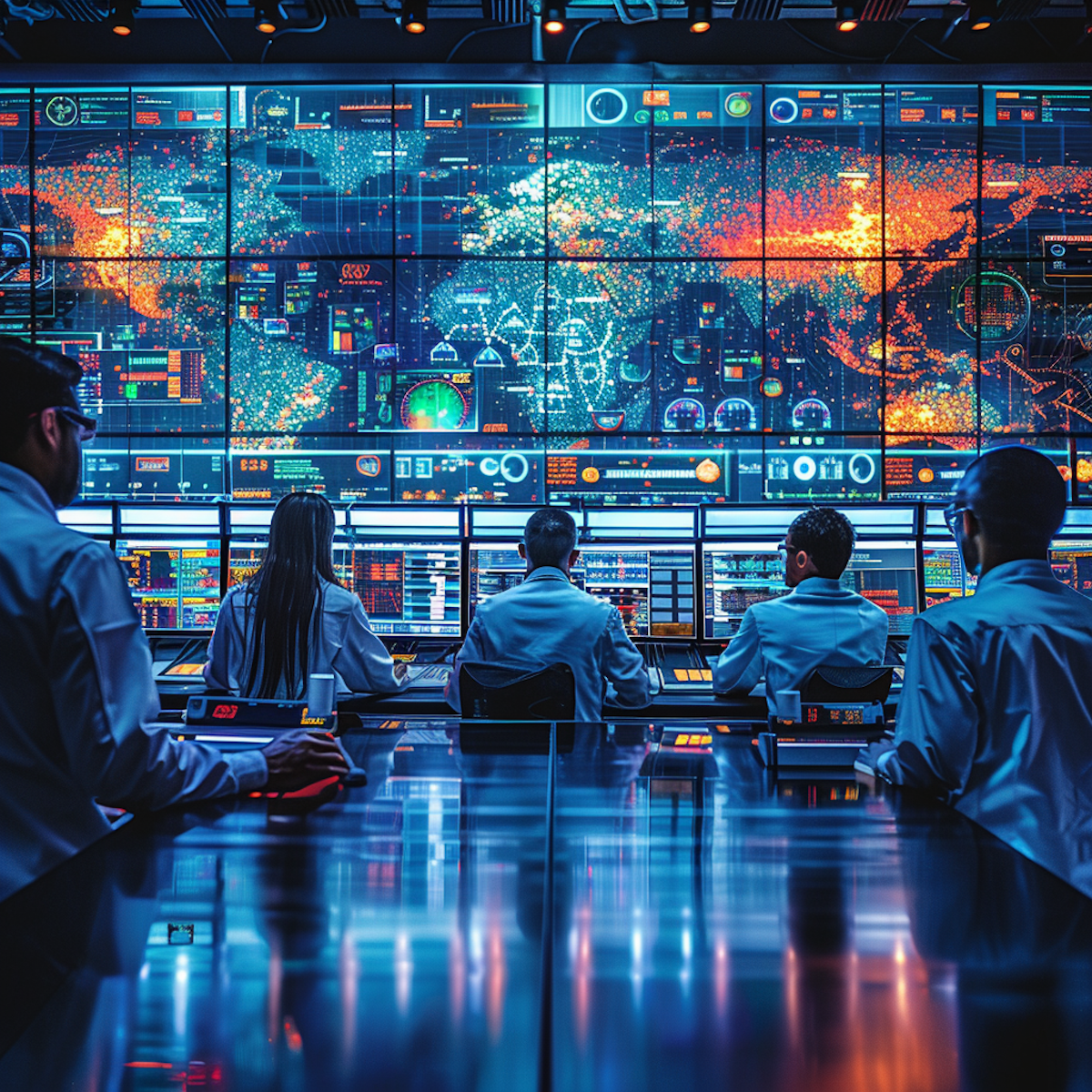 Imagine a futuristic command center alive with the hum of advanced technology. The air crackles with the exchange of data as a diverse team of technicians and engineers work at sleek workstations.  Monitors emit a cool blue glow, displaying a constant stream of real-time information.  You can hear the quiet tap of keyboards as they interact with complex systems and data visualizations. A central screen pulsates with color-coded alerts and trend analysis – a visual hub of the FRACAS process.  This is a place where technology and human expertise converge in the pursuit of efficiency, improvement, and a better tomorrow.