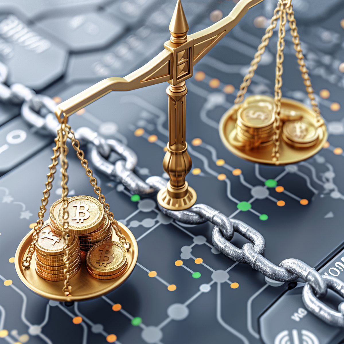 Imagine a perfectly balanced scale. One side holds a pile of gold coins and vibrant green upward arrows –these represent the financial benefits and increased efficiency of HR outsourcing. The opposing side carries a chain with a broken link and a large question mark –symbolizing the potential loss of control, cultural challenges, and risks associated with outsourcing. The image conveys a sense of careful evaluation needed when considering HR outsourcing, weighing the pros and the cons.