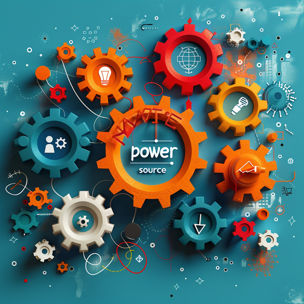 Imagine a set of five interconnected gears representing the SMART goal-setting process. Each gear is a different size and color, showcasing the distinct aspects of the process. The gears are labeled with the letters S-M-A-R-T. Imagine simple icons within each gear – a target for "Specific", a ruler for "Measurable", a person climbing a ladder for "Achievable", a puzzle piece for "Relevant", and a calendar for "Time-bound."  The gears are in motion, powered by a central source, symbolizing motivation leading to action and goal achievement.