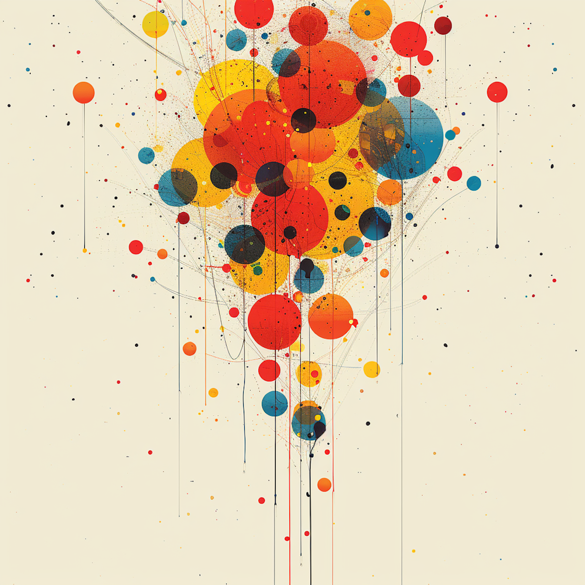 This image represents exploring the world of statistical analysis. The colored balloons represent different data sets, and the labels on each balloon indicate the characteristics and size of the data sets. The sky represents the limitless possibilities that can be discovered through statistical analysis.
