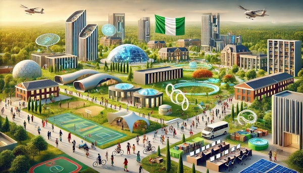 Here is the illustration representing Nigeria’s growing university landscape in 2025, highlighting modern campuses, eco-friendly environments, and a focus on innovation and education. Let me know if there’s anything you’d like to adjust or explore further!