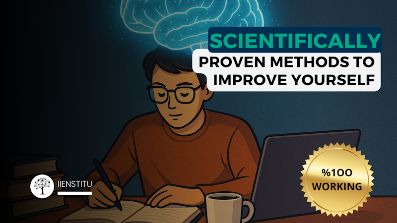 Focused person improving themselves using science-backed methods