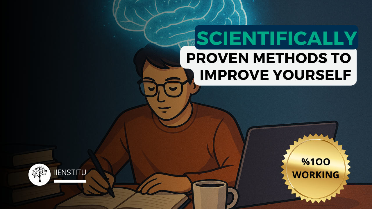 Focused person improving themselves using science-backed methods