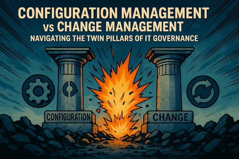Configuration Management vs Change Management: Navigating the Twin Pillars of IT Governance