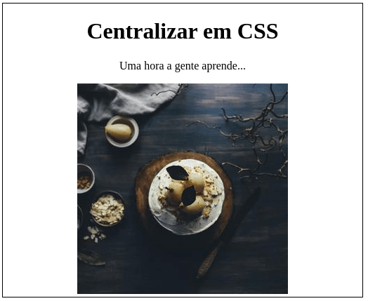 Centralizar elementos com text-align