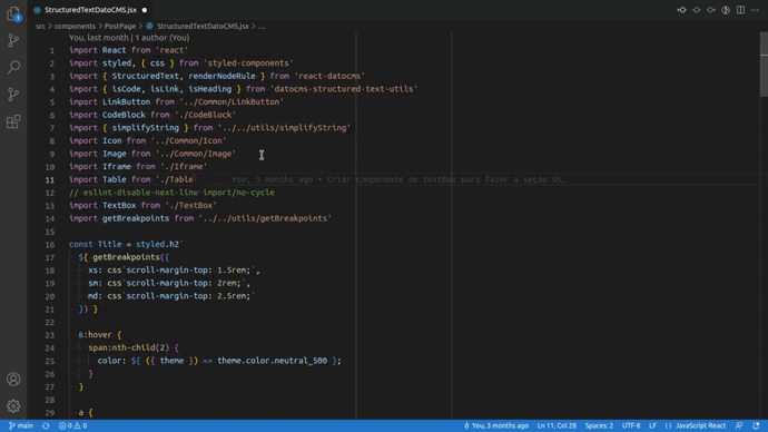 Animação do atalho VS Code para abrir o Explorer
