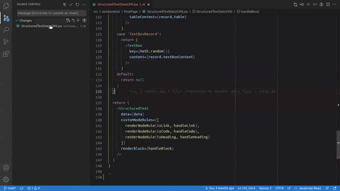  Animação do atalho VS Code para executar um "git add ."
