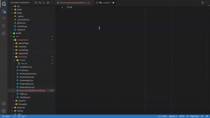 Animação do atalho VS Code para trocar linguagem do documento