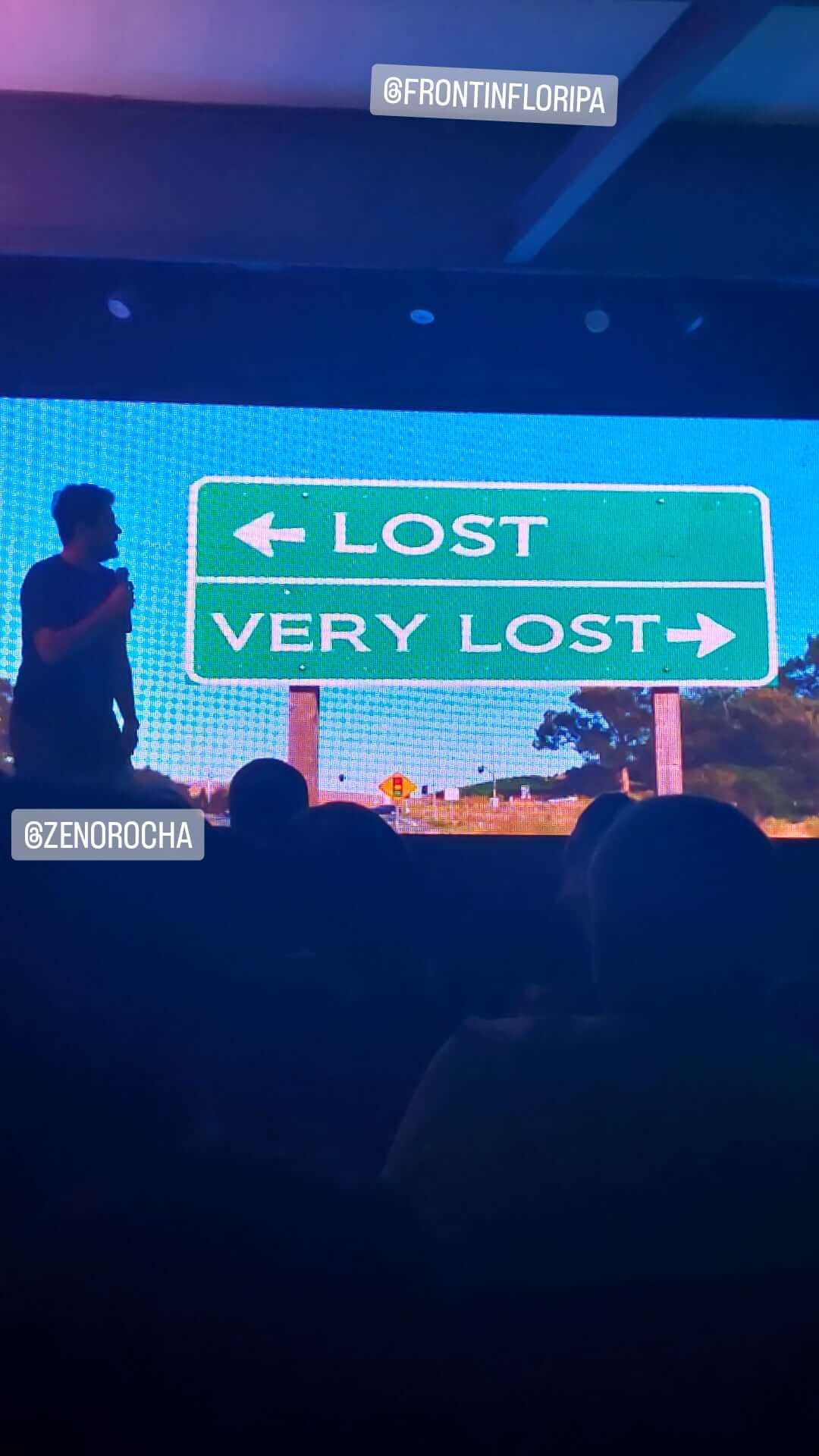 zeno rocha no palco