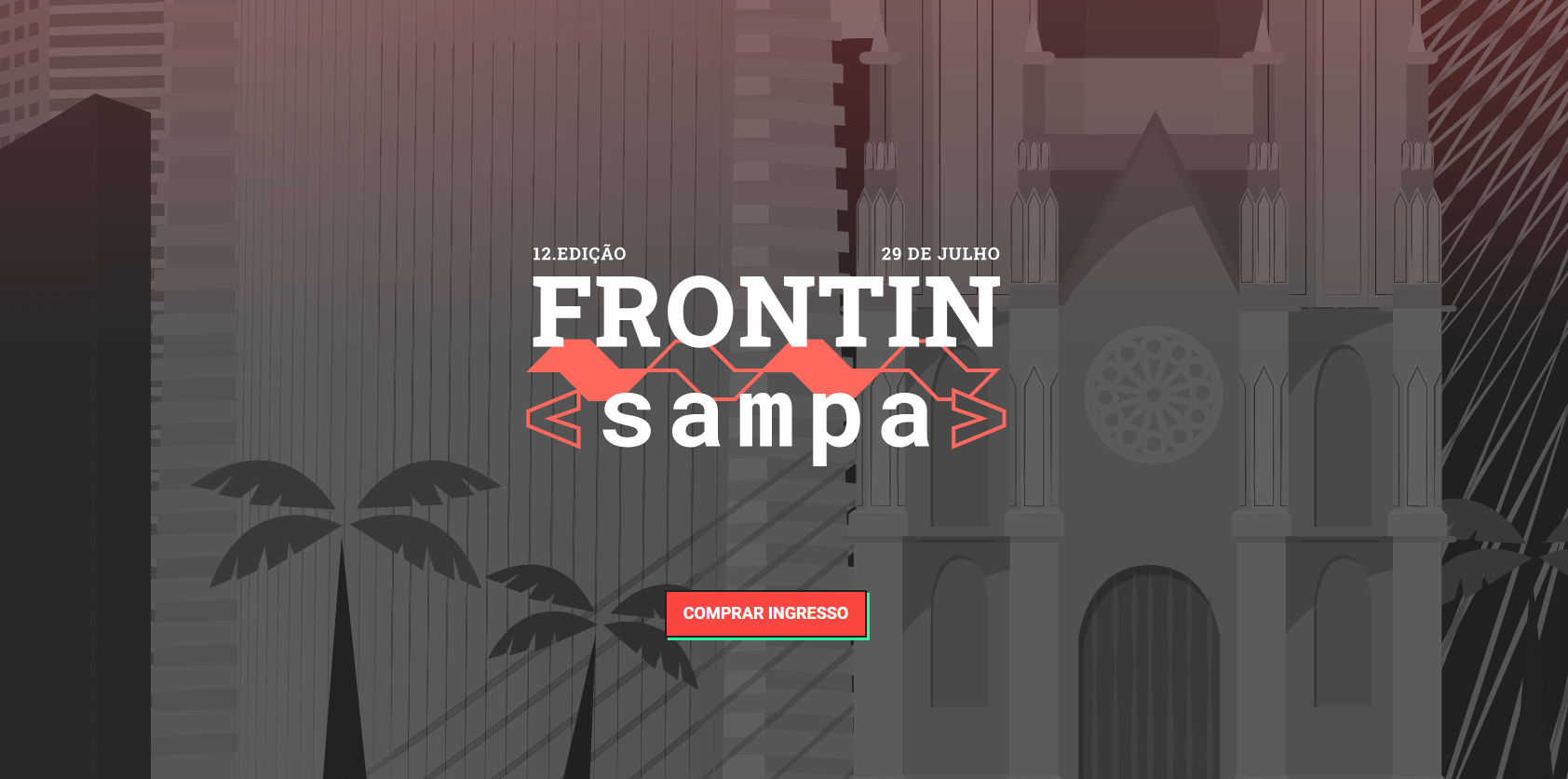 logo do evento front in sampa 2023