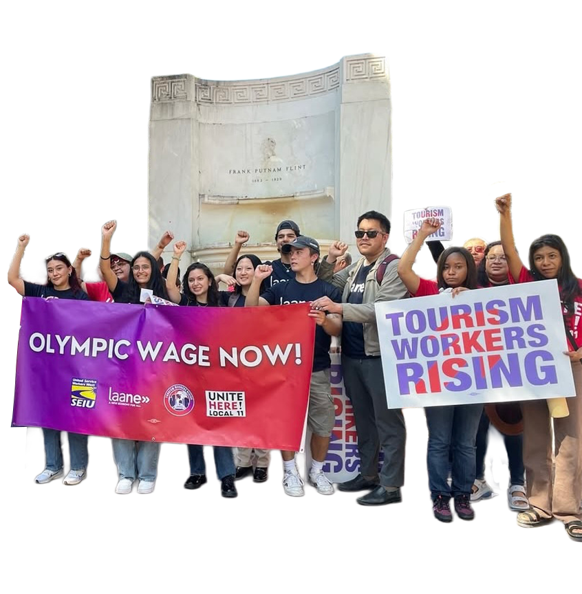 Olympic Wage rally