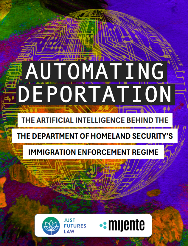 Cover image for "Automating Deportation" report