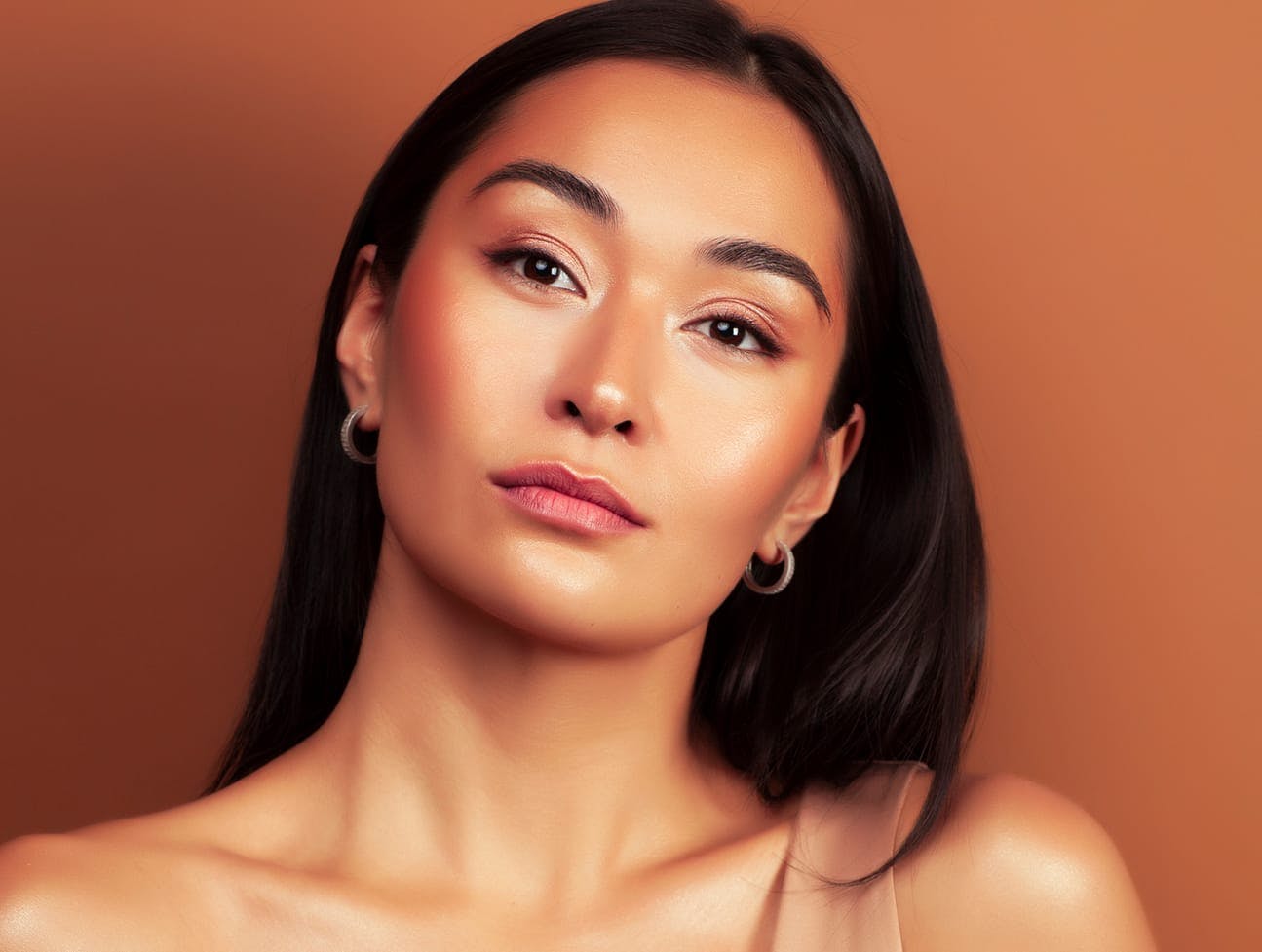 woman with glowing skin