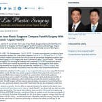 San Jose Plastic Surgeons Compare Facelift Surgery With Typical “Liquid Facelift”