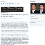 Fall Holidays Popular Time For Abdominoplasty Reveal San Jose Plastic Surgeons