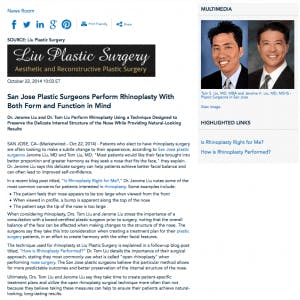 San Jose Plastic Surgeons Perform Rhinoplasty With Both Form and Function in Mind