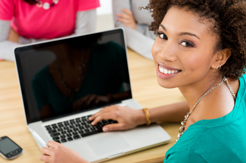 woman on laptop